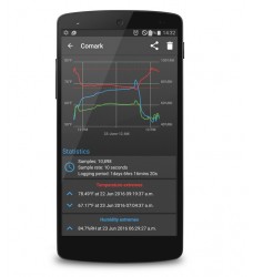 COMBT1: Καταγραφικό θερμοκρασίας και Υγρασίας μέσω Bluetooth για Android™